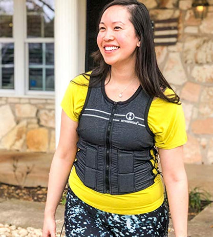 Hyperwear Hyper Vest FIT Weighted Vest for Women Walking & Bone Health – Adjustable USA Steel Weights, Machine Washable – Osteoporosis Exercise, No Chest Weights - 10 lb or 5 lb Options