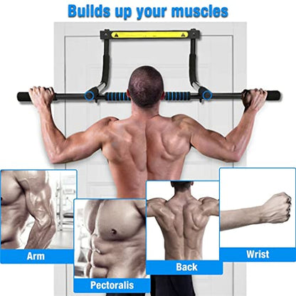 85CM Adjustable Door Frame Pull Up Bar 100KG Without Screws Robust with Foam for Workout Fitness Home Trainer Equipment