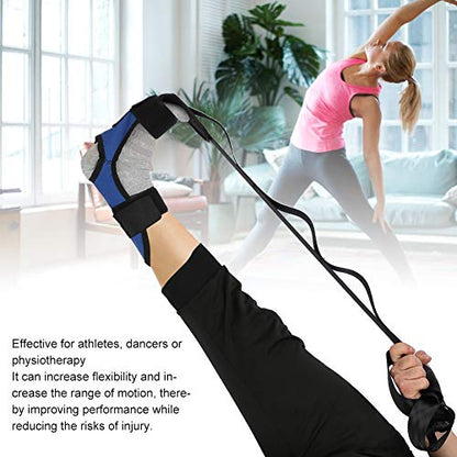 Professional Stretching Belt for Yoga Pilates, Rehabilitation Strap for Leg Training, Multi Ring Buckle Design with Super Long Stretch Belt, for Athletes Dancers Physiother