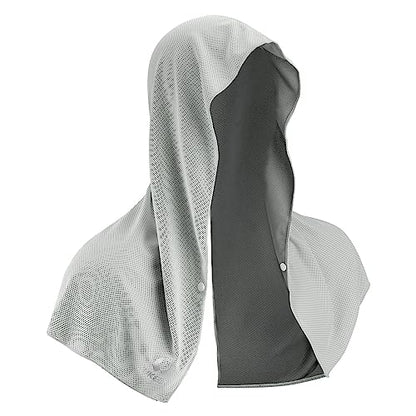 Sukeen Cooling Hoodie Towel, Absorbent Quick-Drying Cooling Towels for Neck and Face, UV Sun Protection Cooling Neck Wraps Sport Head Cooling Towel Hot Weather
