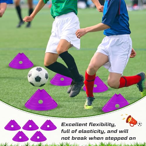 Jumbo Soccer Cones Big Training Disc Cone - color: Purple