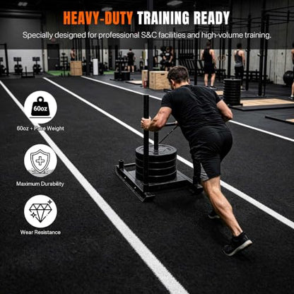 Yescom 4FTx50FT Indoor Gym Add-on Turf Runway for Sled Track HIFT Training - size: 0.6"H-4'x50'Elite(Add-on)