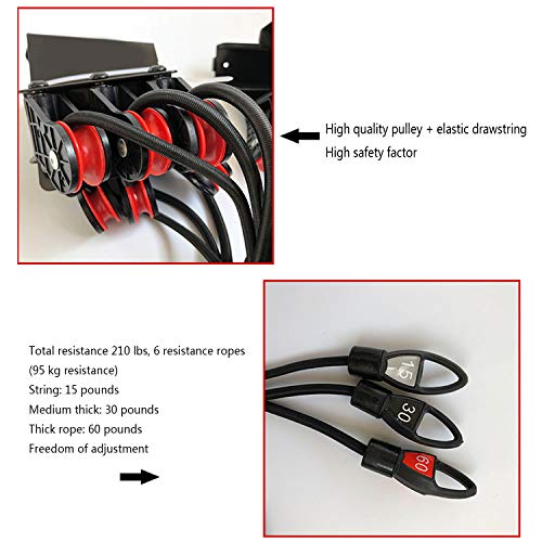 X-Type Pull Rope, Fitness Resistance Rope Pull Training Belt, Home Workout, Fitness, Body Maintenance