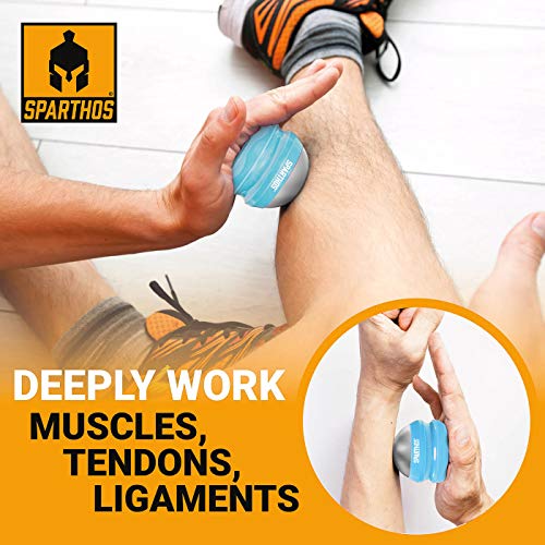 Sparthos Cold Ice Massage Roller Ball, Cryosphere Massager -Blue-54mm - color: Denim Blue, style: 54mm (Pack of 1)