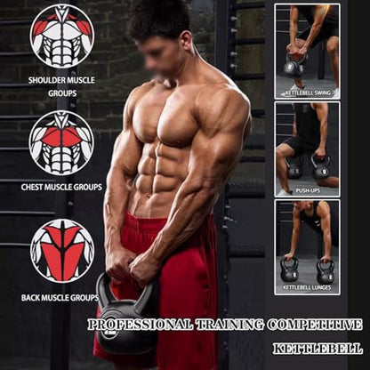 Kettlebell Weights for Women Professional Training Competitive Kettle Bells, Men's Fitness Abdominal Exercise Equipment, Swing/Push-ups/Lunges(8kg)