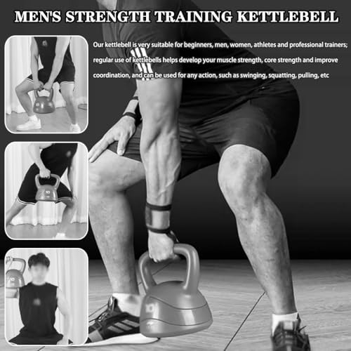 Kettlebell Weights for Women Men's Strength Training Kettle Bells, Home Yoga Practice PE Kettle Ball, No Damage to The Floor, Squat/Lunge/Lift(Blue-6kg) - color: Blue-6kg