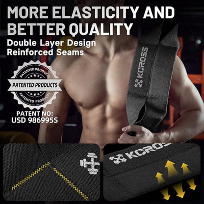 KCROSS Bench Press Band for Men and Women, Weight Lifting Bench Press Band, Push Up Exercise Bench - color: Black, size: M(7.6in)