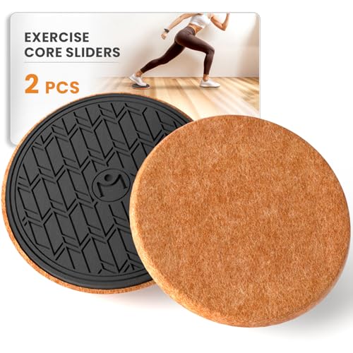 Sliders for Working Out, Floor Sliders for Exercise, Sliding Discs for Hardwood Floors – Core and Strength Training, Protects Floors, Ideal for Home Gym Fitness - size: 2PCS Round