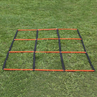 Multifunctional 9 Grids Agility Ladder for Sports Training Fitness and Footworks Drill Agility Train Enduring Adjusted Speed Training