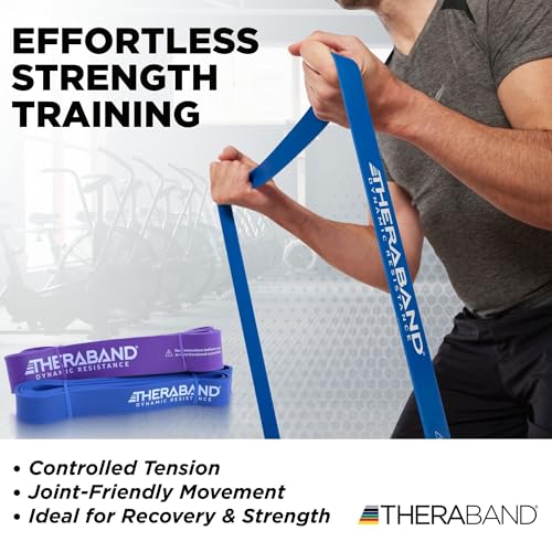 THERABAND Resistance Band, Exercise, Workout, Physical Therapy, Multi - size: 2 Pack Heavy (35-50 lbs)