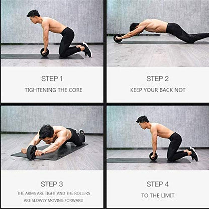 Roller Wheel, Ab for Core Workouts Home Exercise Training Equipment
