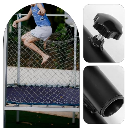 Happyyami Rebounder Handle Bar Accessory for Round Fitness Trampolines, Stability Handle Bar Trampoline Replaceable Handle Bar Stainless Steel Handle