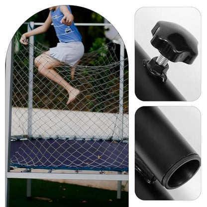 Happyyami Rebounder Handle Bar Accessory for Round Fitness Trampolines, Stability Handle Bar Trampoline Replaceable Handle Bar Stainless Steel Handle