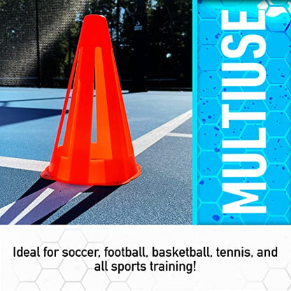 FRANKLIN SPORTS INDUSTRY 4PK 10'Flex Marker Cone SOCCER ACCESSORIES - style: Cone
