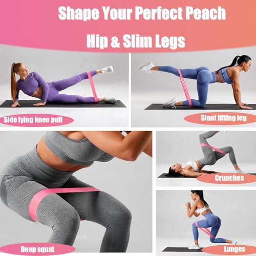 Pedal Resistance Band with Handle, Upgraded Exercise Equipment with Foot Pedal, 5PCS Elastic Workout Band for Physical Therapy, Strength Training, Sit Up Equipment for Home Workout
