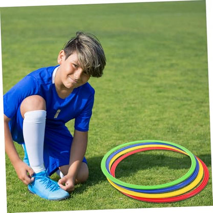 ibasenice 4pcs Enhanced Agility Training Ring Sturdy Soccer Practice Equipment for Drills