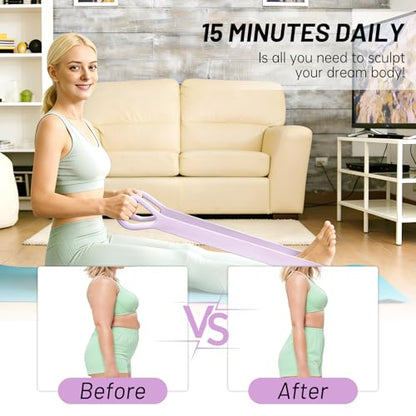 Figure 8 Exercise Bands,8 Shaped Resistance Band,Set of 3 Resistance Bands for Arms with Handles for Working Out,Arm,Back,Leg,Shoulder Training Elastic Ropes,Therapy, Pilates, Home Workout Equipment