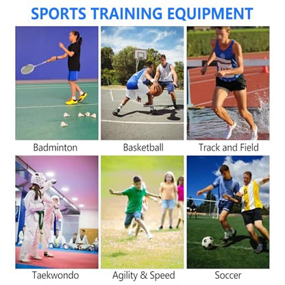 Hurdles Training Equipment for Track, Football Agility Training Equipment, 5 Pack Different Height Hurdles, 360° Rotation, Ideal for Athletic Jumping, Speed Drills (Red) - color: Red