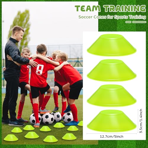 12 Pcs Mini Soccer Cones for Sport Agility Disc Cones Soccer Training for Agility Drills Sports Football