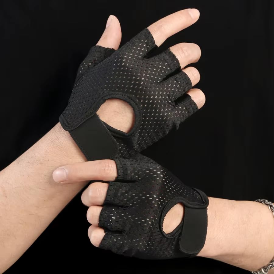 Utaly Cycling Gloves for Men Women Half Finger Breathable Non-Slip Anti-Callus Biking Gloves for Fitness