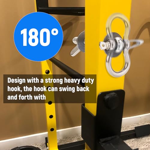Band Pegs for Power Rack, Power Rack Attachments for Resistance Bands, O-Ring Attachment for Power Rack, Do Allkinds of Resistance-Band Workouts with Powerrack (2 Pack)