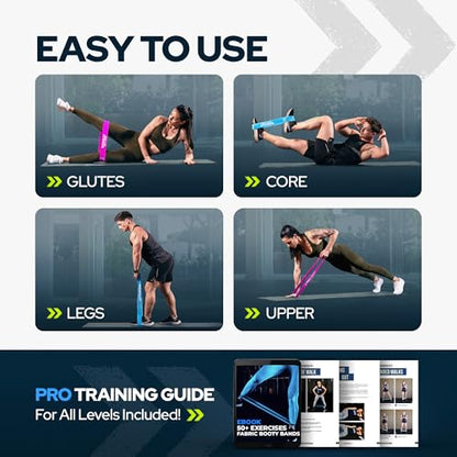 Level Up Your Pull-Ups, Glutes & Full Body Strength with Long Resistance Bands and Non-Slip Mini Loop Bands – Durable Fitness Band Set for Assisted Pull Ups, Booty Workouts & Total Body Training