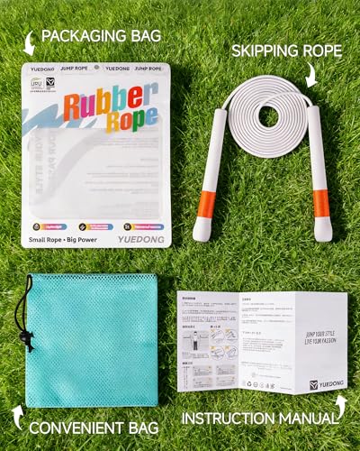 YUEDONG Ergonomic Jump Rope for Adults – Choose 3mm Steel Core (HIIT/Outdoor) or 4mm Nylon Core (Speed/Double Unders), Non-Slip 7.7” Handle, Quick Adjust Length for Home Gym Crossfit Cardio with Carry Bag