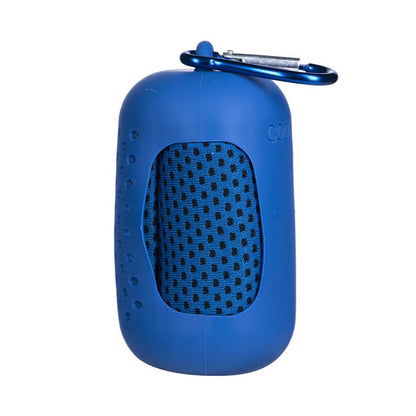 Cooling Towels 35.4x11.8 inch Portable Mini Silicone Set Ice Towel Quick-Drying Yoga Fitness Towel for Gym Exercise (Blue) - color: Blue