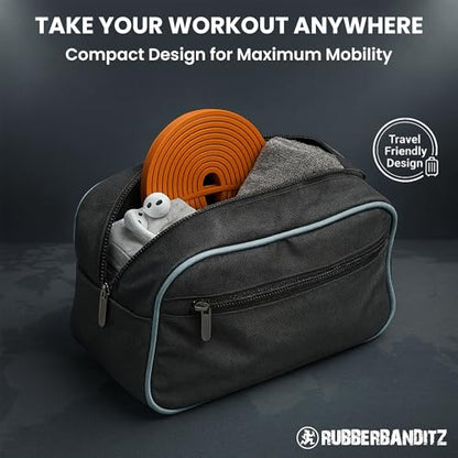 Rubberbanditz Pull Up Assist Resistance Bands Heavy Duty Loop Exercise Workout Bands for Powerlifting, Mobility, and Stretching - color: Orange