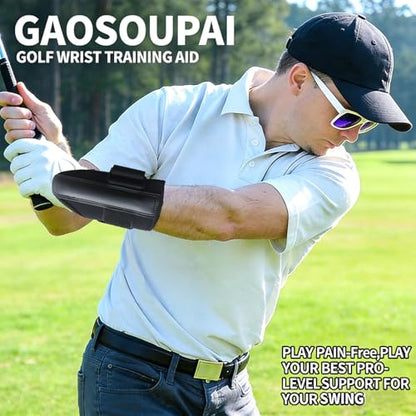 Golf Wrist Hinge Trainer | Adjustable Golf Wrist Brace with Internal Medical-Grade Splint - Swing Training Aid & Injury Recovery Support for Left/Right Handed Players