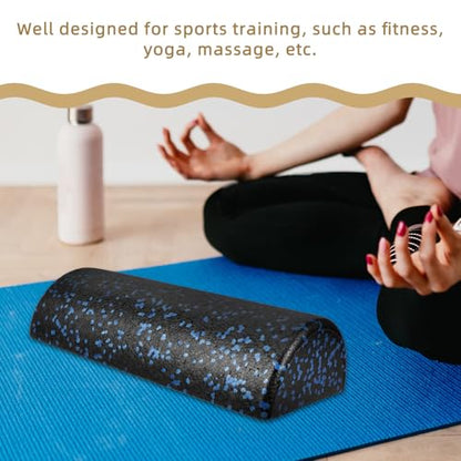KALLORY Yoga Half Roller Foam Balance Trainer Epp Semicircle Pilates Muscle Massage Column for Balance and Fitness Exercise