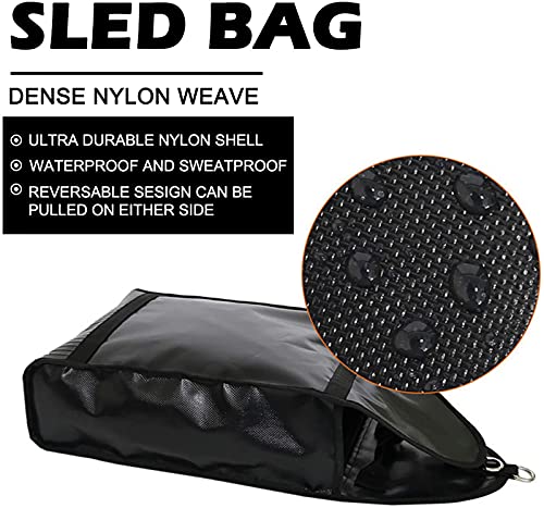 NAIZEA Adjustable Weight Sled Trainer with 4 Sandbags, Sand Sled - size: 10-40 lbs