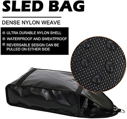 NAIZEA Adjustable Weight Sled Trainer with 4 Sandbags, Sand Sled - size: 10-40 lbs