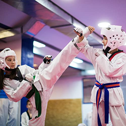 Punch Bag Taekwondo Karate Gloves for Sparring Martial Arts Boxing Training Fingerless Women Kids - color: White, size: Small