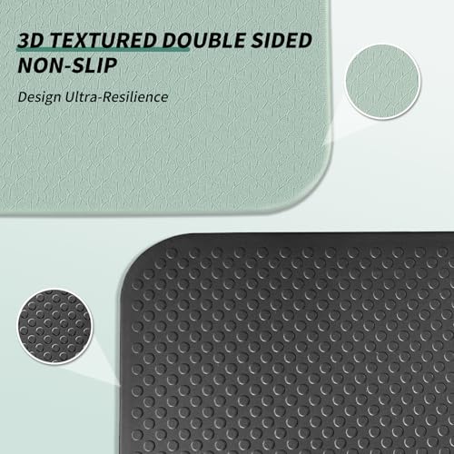 Foldable Exercise Pad for Gym or Home Use, (1.2" x 14"x 24"）Extra Thick and Wide Multi-Functional Knee Pad Cushion & Push Up Mat for Man Woman Kids, Non-Toxic POE Kids Yoga Mat, Lightweight Elbow Cushion for Yoga, Pilates