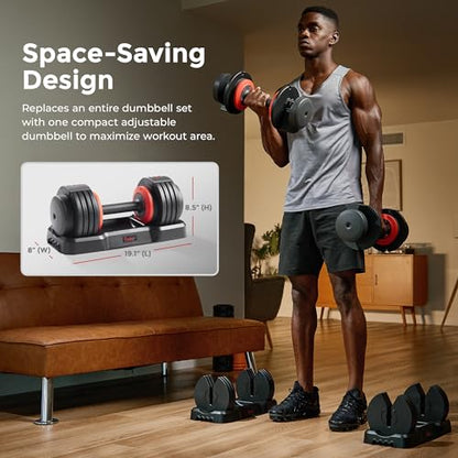 Sunny Health & Fitness Elite Adjustable Dumbbell