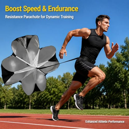 Qianly Agility Training Set, Speed Training Set with Ladder, Cones, Hurdles & Parachute, Athletic Gear for Football Basketball - style: Speed Agility Training Set III