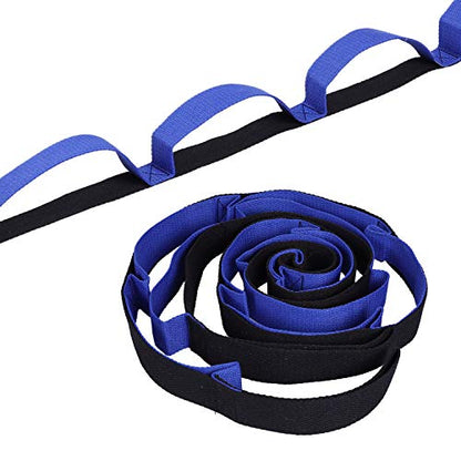 Yoga Stretching Strap with Loops，Yoga Strap Multi-Loop Strap Stretch Strap for Physical Therapy, Workout, Pilates, Dance,Yoga and Exercise