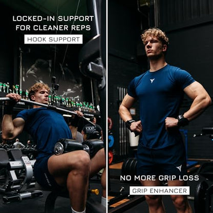 Breaking Limits Lifting Hooks for Weight Lifting (Pair) - Wrist Hooks for Weightlifting, Gym, Deadlifts & Pull-Ups– Hook Lifting Straps - Hook Grips for Men & Women