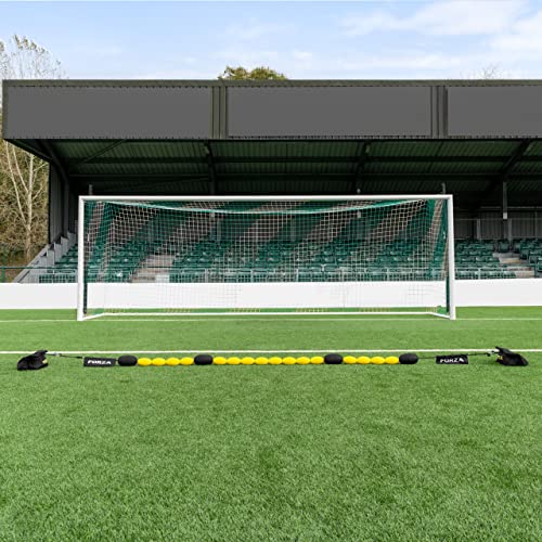 FORZA Single Line Goalkeeper Ball Deflector – Premium Soccer Training Tool for Enhanced Reaction Time & Ball Control - style: With Weights