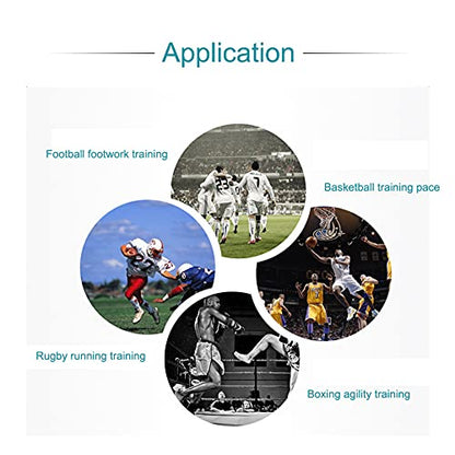 RiToEasysports Speed Training Ladder, Speed Training Ladder Footwork Exercise Tackle for Football Soccer Sports (Yellow) Soccer Training Equipment