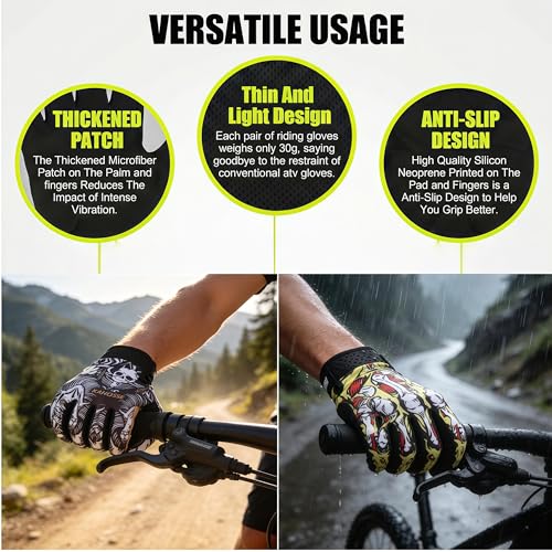 Breathable & Anti-Slip Cycling Gloves,Bike Gloves for Men Women,Lightweight Sports Gloves with Sweat Absorption for Fitness Cycling, Training, Road & Mountain Biking