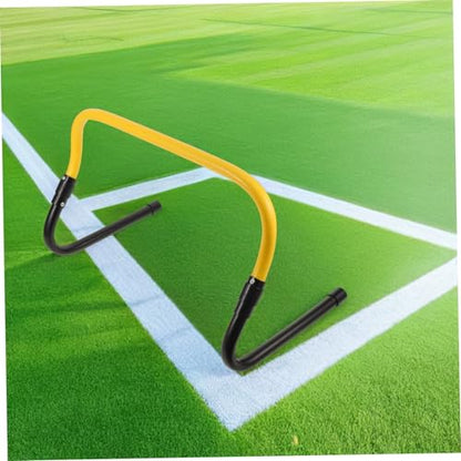 ABOOFAN Speed Training Agility Hurdles Set, Detachable Plastic Sports Training Hurdles for Football Basketball Soccer, Youth Athletic Speed Agility Equipment with Black Yellow Frame
