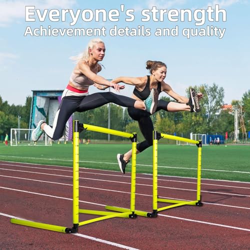 Adjustable Hurdles with Scale - Detachable Agility Training Equipment for Track, Soccer & Football, Indoor & Outdoor Use, Ideal for Athletic Jumping & Speed Drills