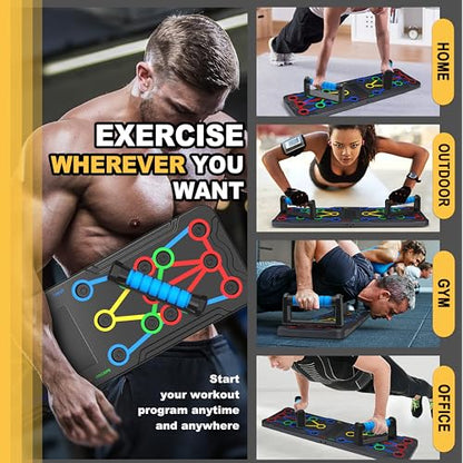 IUT Solid Push Up Board 15 in 1 Home Workout Equipment Multi-Functional Pushup Stands System Fitness Floor Chest Muscle Exercise Professional Equipment Burn Fat - color: M1