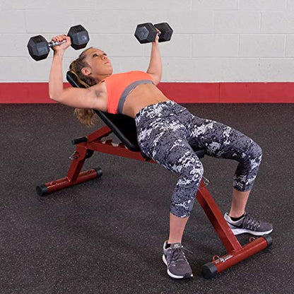 Best Fitness (BFFIDPL10) Flat Adjustable Weight Bench with Preacher Curl, Leg Extension, Leg Curl Attachment for Home Gym, Foldable Incline Weightlifting Workout Bench, Strength Training Equipment - color: Bench