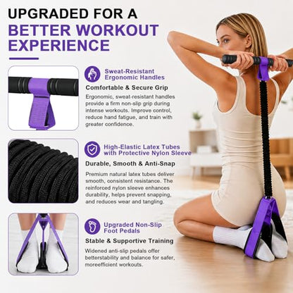 Sit Up Exercise Equipment for Core, Abs, Legs, Glutes, Arms and Strength Training