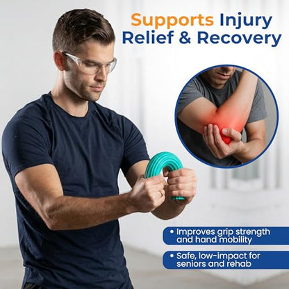 Flex Bars for Physical Therapy (3 Pack), Hand therapy Flex Bar, Resistance Bar for Golfers Elbow & Tendinitis, Tennis Elbow Exercise Devices, 3 Variable Twist Bar to Improve Grip Strength