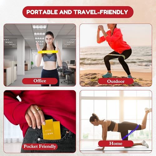 Resistance Bands for Women, Exercise Bands, Resistance Bands for Working Out, Workout Bands, Physical Therapy Bands, Pilates Bands, Booty Bands for Women,