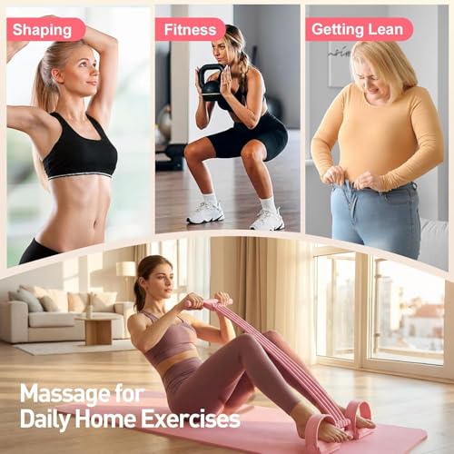Upgrade Pedal Resistance Bands with Handles, 2026 New Multifunction Tension Rope with 8 Tube Exercise Band, Home Gym Elastic Yoga Pedal Puller Stretch Bands for Full Body Workout, Yoga, Arm - color: Purple